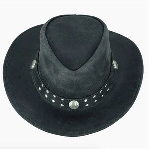 💋HOST PICK💋 Lesa collection inc Arizona Leather Hat WesternStyle Concho L UNIS